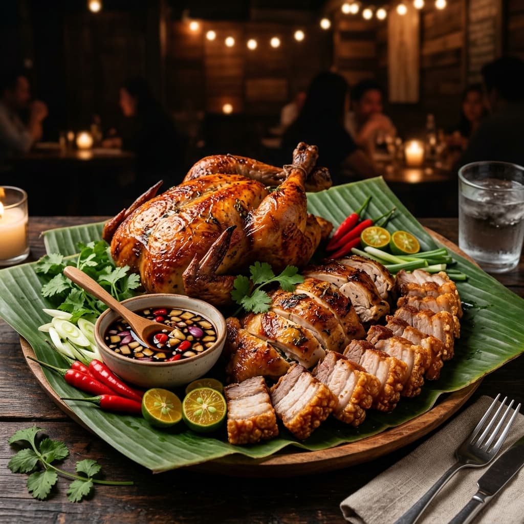 Crispy Lechon Belly & Chicken Combo